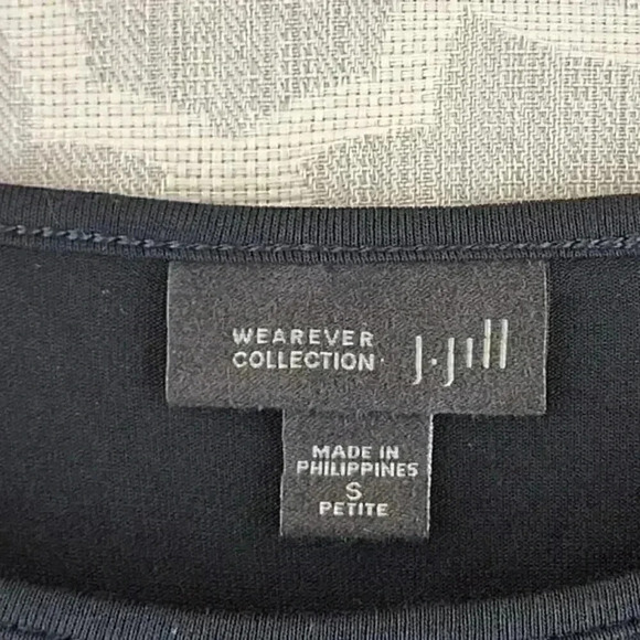 J. Jill Wearever Black Wrap back‎ Long Sleeve Blouse S/P - Picture 7 of 10